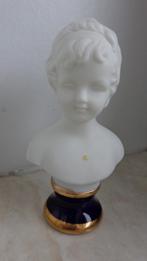 Buste biscuit porselein Meisje met strik Capodimonte, Antiek en Kunst, Antiek | Porselein, Ophalen