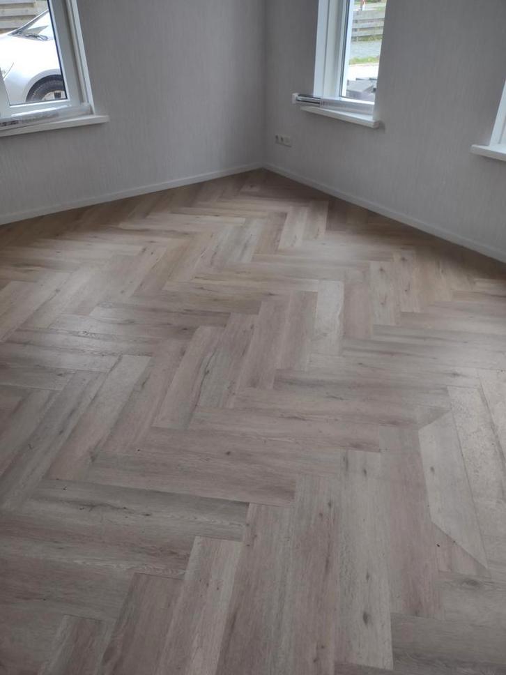 Pvc vloer klik visgraat, Doe-het-zelf en Verbouw, Vloerdelen en Plavuizen, Zo goed als nieuw, Kunststof, 50 tot 150 cm, 10 tot 30 cm