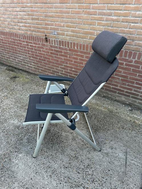 2 Aluminium antraciet tuinstoelen., Tuin en Terras, Tuinstoelen, Zo goed als nieuw, Aluminium, Inklapbaar, Verstelbaar, Ophalen