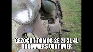 gezocht oude tomos 2L 3L 4L [ 4TL } bromfietsen - onderdelen beschikbaar voor biedingen