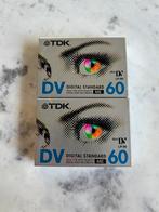 (2x) TDK DV60 MiniDV casettebandjes nieuw geseald, Cd's en Dvd's, Cassettebandjes, Ophalen of Verzenden, Nieuw in verpakking, 2 t/m 25 bandjes