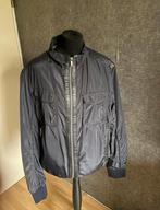 Arma stoer blauw heren jack met echt leer mt 54 ZGAN, Maat 52/54 (L), Blauw, Zo goed als nieuw, Arma