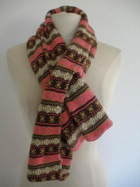 SALTY DOG sjaal bruin roze goud - nieuw -, Kleding | Dames, Mutsen, Sjaals en Handschoenen, Nieuw, Sjaal, Maat 46/48 (XL) of groter