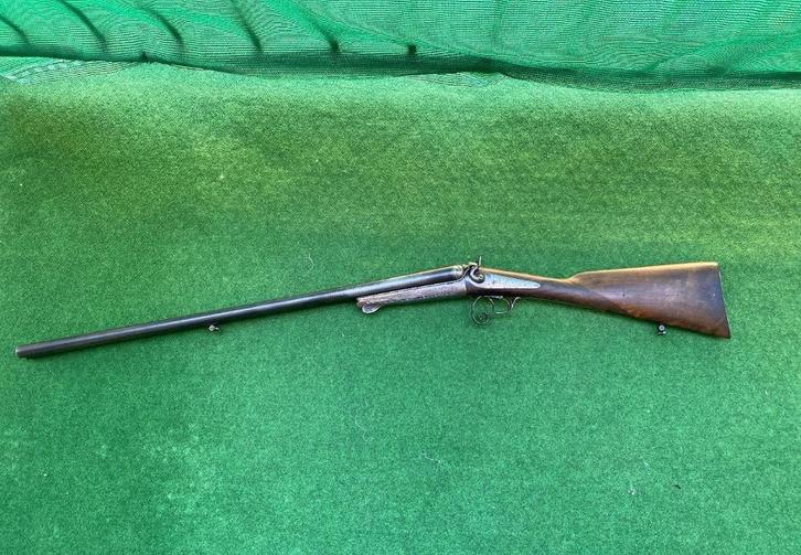 Fraai antiek dubbelloops jachtgeweer in 2x16 gauge, Antiek en Kunst, Antiek | Overige Antiek, Ophalen of Verzenden