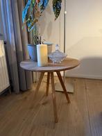 Houten Bijzettafel Rond - 42cm Hoog, Ophalen, Minder dan 45 cm, Minder dan 55 cm, Rond