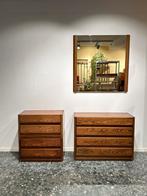 Vintage Wengé Ladekasten Slaapkamerset, Ophalen of Verzenden, Zo goed als nieuw, 25 tot 50 cm, Minder dan 100 cm