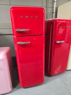 Smeg koelkast Rood(gratis bezorging), Witgoed en Apparatuur, Koelkasten en IJskasten, 200 liter of meer, Met aparte vriezer, Zo goed als nieuw