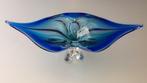 Josef Hospodka glaskunst tafelstuk blauw/turquoise jaren '70, Ophalen of Verzenden