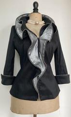 🎄Joseph Ribkoff maat 38 40 jasje blazer kerst zilver zwart, Maat 38/40 (M), Zwart, Joseph Ribkoff, Ophalen of Verzenden