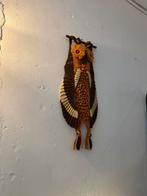 Vintage macramé wanddecoratie uil, Huis en Inrichting, Gebruikt, -, -, Ophalen of Verzenden