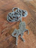 Paard aan Ketting - Hanger, Overige materialen, Ophalen of Verzenden, Zo goed als nieuw, Zilver