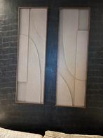 Twee Abstracte Kunstwerken, Huis en Inrichting, Minder dan 50 cm, 50 tot 75 cm, Overige typen, Ophalen of Verzenden