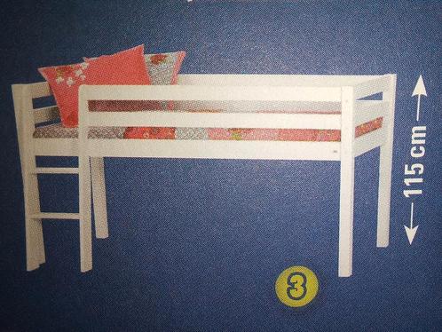 Bed / halfhoogslaper FlexWorld (BeterBed), Kinderen en Baby's, Kinderkamer | Stapelbedden en Hoogslapers, Gebruikt, Halfhoogslaper