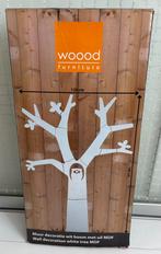Woood muurdecoratie – witte boom met uil (MDF) – 126x180 cm, Ophalen, Nieuw, Wanddecoratie