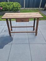 Sidetable teak hout nieuwstaat, 100 tot 150 cm, Ophalen of Verzenden, Zo goed als nieuw, 25 tot 50 cm