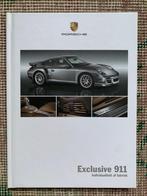 Brochure Porsche 911 997 Exclusive 2009 Nederlands Nieuw!, Porsche, Nieuw, Ophalen of Verzenden, Porsche