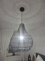 Mooie zwarte rotan hanglamp, Ophalen, Zo goed als nieuw, Minder dan 50 cm