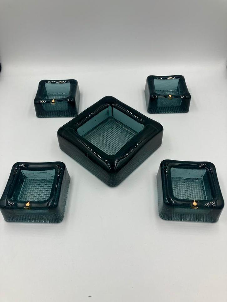 Pukeberg Zweden Asbakjes Goran Warff - Vintage, Antiek en Kunst, Antiek | Glas en Kristal, Ophalen of Verzenden