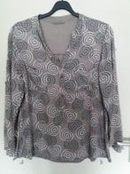 Een grijze blouse met lange mouwen (kiel model)., Kleding | Dames, Blouses en Tunieken, Grijs, ?, Maat 42/44 (L), Ophalen of Verzenden