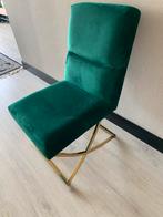 Velvet Groene Eetkamerstoelen - Zo Goed Als Nieuw!, Huis en Inrichting, Stoelen, Ophalen, Overige kleuren, Zo goed als nieuw, Stof