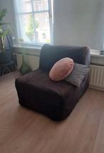 slaapbank 1 pers IKEA LYCKSELE slaapstoel logeerbed, Gebruikt, Eenpersoons, Wit, 190 cm of minder