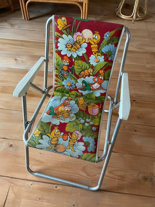 Vintage Maya de Bij kinder campingstoel - Kettler klapstoel, Tuin en Terras, Tuinstoelen, Zo goed als nieuw, Ophalen of Verzenden