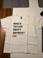 Who’s Taylor Swift Anyway? Ew.  Baby Tee, Kleding | Dames, Wit, Nieuw, Ophalen of Verzenden, Korte mouw