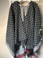 Zwarte Poncho met Patroon, Ophalen of Verzenden, Zo goed als nieuw