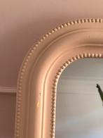 Antieke Franse spiegel, pareltand, Ophalen of Verzenden, Zo goed als nieuw, Rechthoekig, Minder dan 100 cm