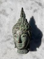 Antiek bronzen boeddha hoofd, Antiek en Kunst, Ophalen of Verzenden