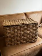 Grote Gevlochten Opbergmand met Deksel, Huis en Inrichting, Woonaccessoires | Kisten, Ophalen, Overige materialen, 50 tot 100 cm