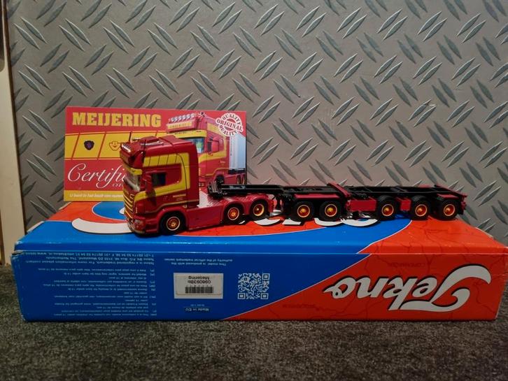 Tekno en WSI Meijering. Trekker+brekerchassis, Hobby en Vrije tijd, Modelauto's | 1:50, Nieuw, Bus of Vrachtwagen, Tekno, Ophalen of Verzenden