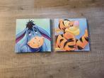 Disney Schilderijtjes Winnie de Poeh - Iejoor & Tijgetje, Huis en Inrichting, Minder dan 50 cm, Ophalen of Verzenden, Zo goed als nieuw