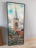 Schilderij De Wijkertoren, Antiek en Kunst, Kunst | Schilderijen | Klassiek, Ophalen of Verzenden