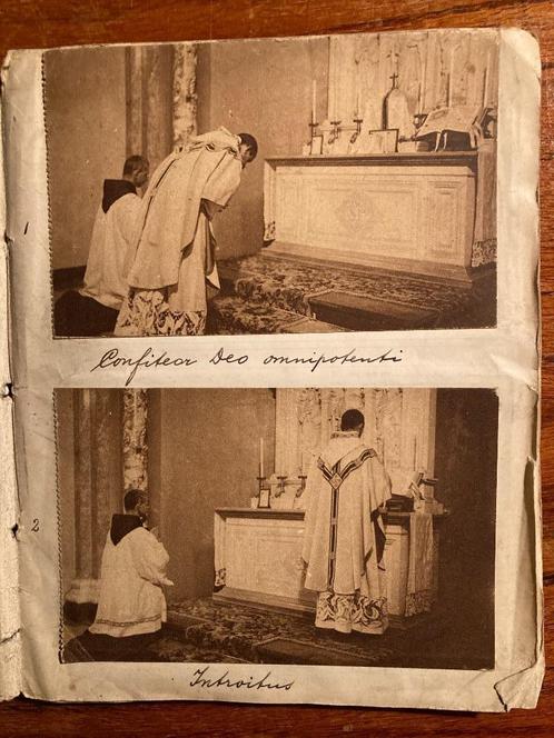 Religieuze foto's van een Heilige Mis., Verzamelen, Foto's en Prenten, Gebruikt, Foto, Overige onderwerpen, 1940 tot 1960, Ophalen of Verzenden