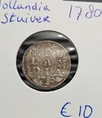 2 Stuiver 1780 Hollandia Nederland, Vóór koninkrijk, Verzenden, Zilver, Overige waardes
