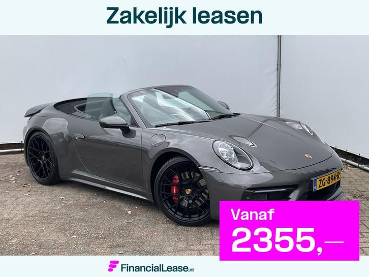 Porsche 911 Cabrio 3.0 Carrera 4 S Sportchrono+ 14-weg origN, Auto's, Porsche, Bedrijf, Lease, Financial lease, ABS, Achteruitrijcamera