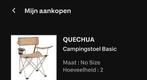2 Beige Kampeerstoelen - Amper Gebruikt!, Caravans en Kamperen, Kampeermeubelen, Ophalen, Zo goed als nieuw, Campingstoel
