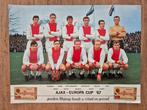 Ajax Elftalplaat 1967 - Jonge Cruijff, Ophalen of Verzenden, Gebruikt, Ajax, Poster, Plaatje of Sticker