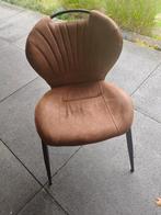 Zes Cognac kleur stoelen, Huis en Inrichting, Ophalen, Overige materialen, Bruin, Zo goed als nieuw
