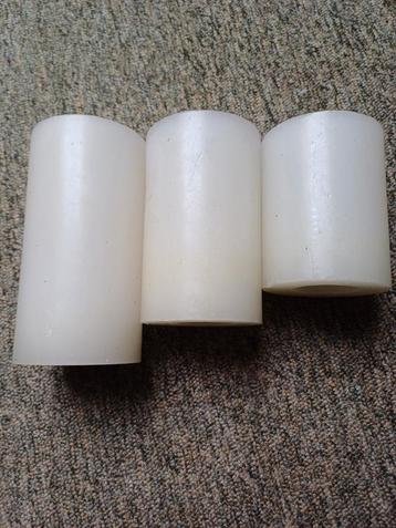 Set van 3 Witte LED Kaarsen beschikbaar voor biedingen