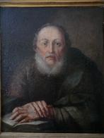 an oil canvas portrait featuring an elderly man 61cm x 75cm, Antiek en Kunst, Kunst | Schilderijen | Klassiek, Ophalen