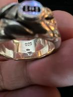 Buddha to buddha ring 925 zilver, Ophalen of Verzenden, Zo goed als nieuw, 17 tot 18, Dame of Heer