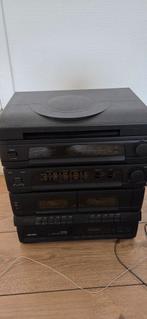 Complete stereo set met platenspeler, CD & dubbel cassette, Gebruikt, Tuner of Radio, Draagbaar, Ophalen