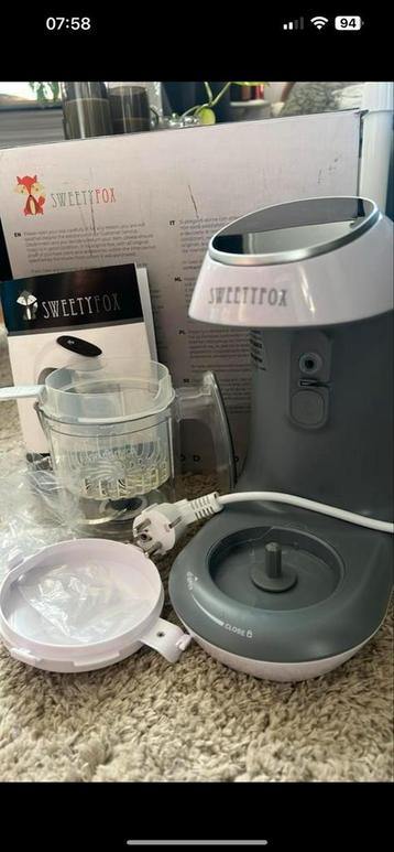 SweetFox Babyvoeding Maker €40.- weg=weg beschikbaar voor biedingen