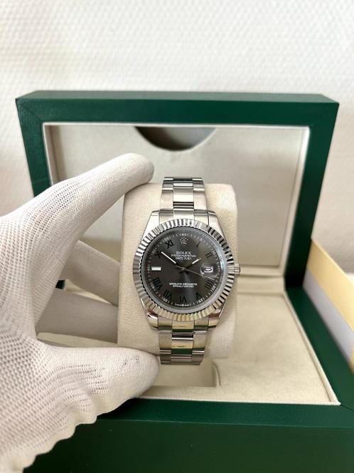 Rolex Datejust Wimbledon 41MM automatisch, Sieraden, Tassen en Uiterlijk, Horloges | Heren, Nieuw, Polshorloge, Rolex, Staal, Staal