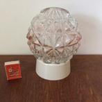 Klein roze gloed glazen stekellampje schroefkogel zee-egel, Ophalen of Verzenden, Zo goed als nieuw, Glas