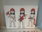 Canvas brandweer, Kinderen en Baby's, Kinderkamer | Inrichting en Decoratie, Ophalen of Verzenden, Zo goed als nieuw, Wanddecoratie