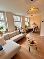 Rieten lamp 60 cm, Huis en Inrichting, Lampen | Hanglampen, Ophalen, Gebruikt, Overige materialen, 50 tot 75 cm