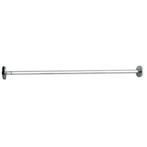 NIEUWE Gordijnroede 80 - 140 cm RVS DelabieMet 1 jaar garant, 100 tot 150 cm, Nieuw, Minder dan 100 cm, België